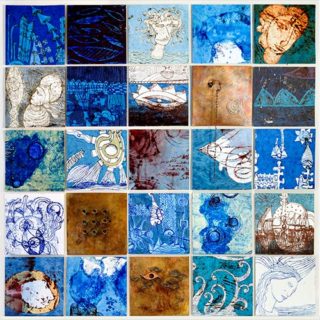 Monotipo sobre metal, 175 x 245 cm. Federico Bencini. 2007