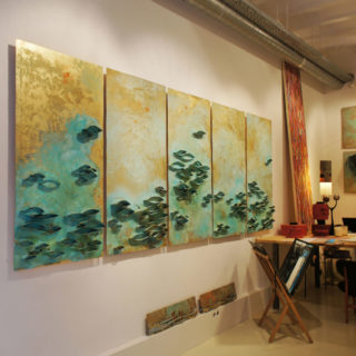 Fondo Latón, 350x140 cm. Raul Pernia 2013